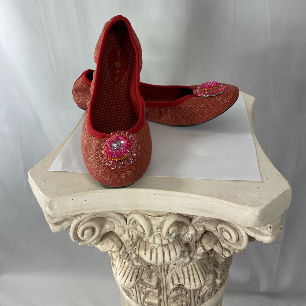 Lindsay Phillips Liz Red Comfort Slip On Slipper